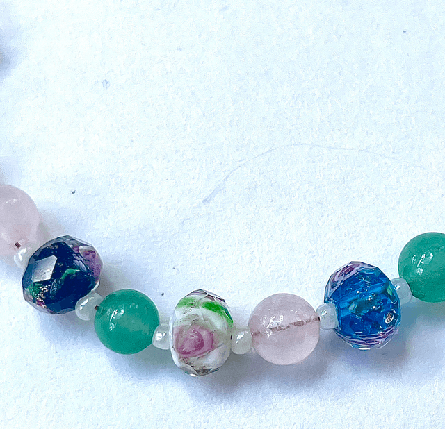 B102 - Bracelet perles en verre lampwork