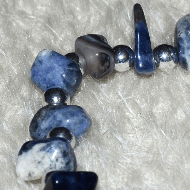 B57 - Bracelet en pierre sodalite
