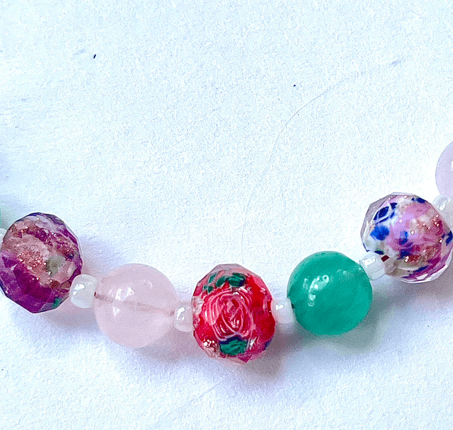 B102 - Bracelet perles en verre lampwork