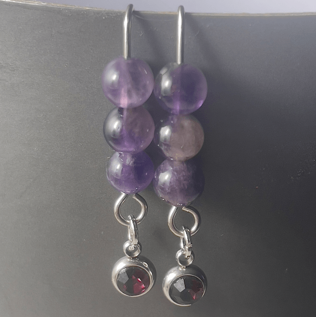BO1 - Boucles d’oreilles améthyste 