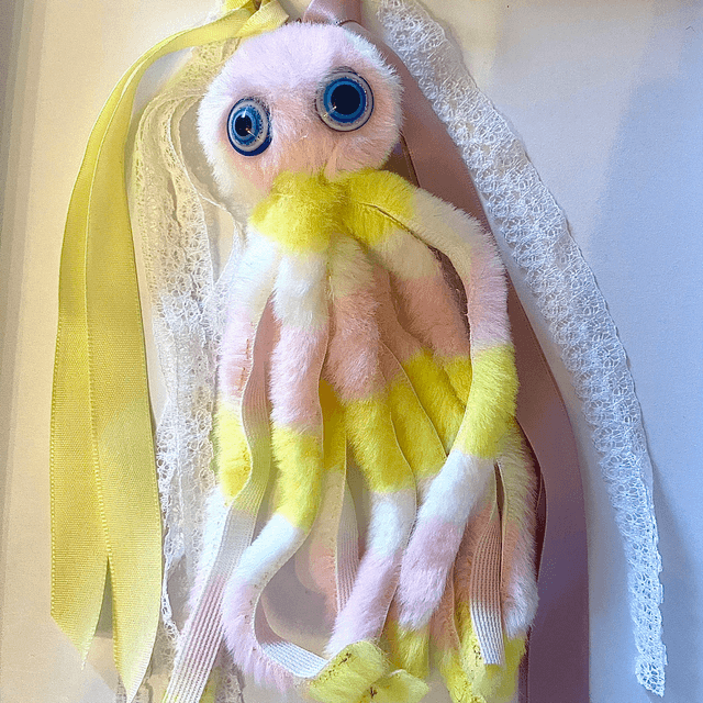 BS28 - Bijoux de sac peluche pieuvre