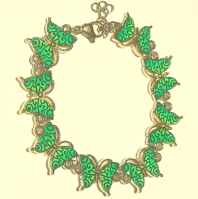 B89 - Bracelet papillon