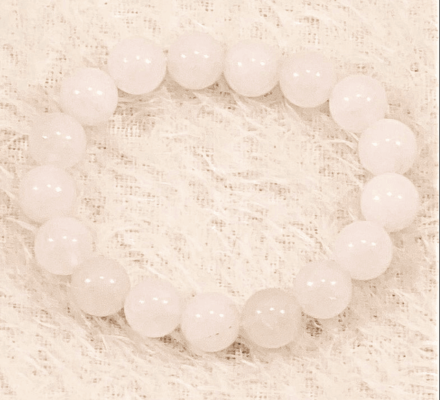 B17 - Bracelet perles en agate rose 