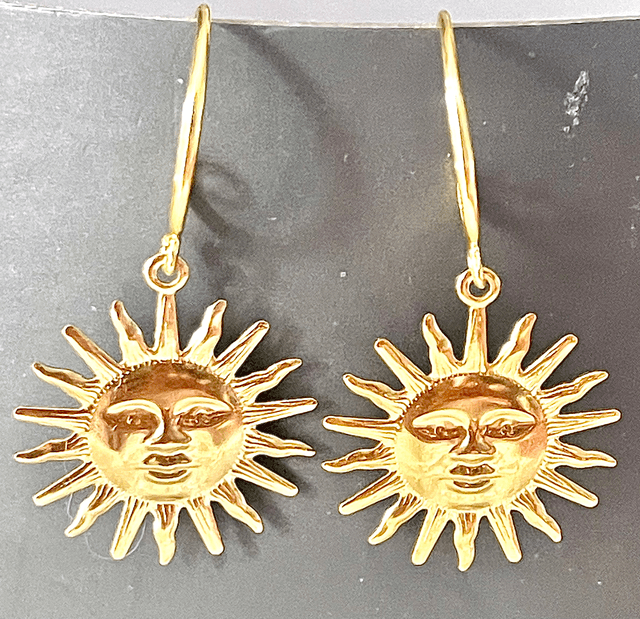 BO19 - Boucles d’oreilles soleil doré