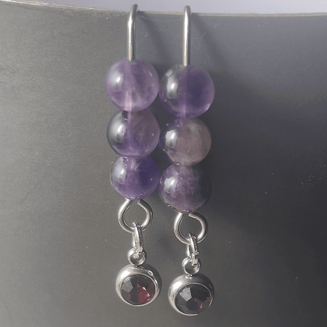 BO1 - Boucles d’oreilles améthyste 